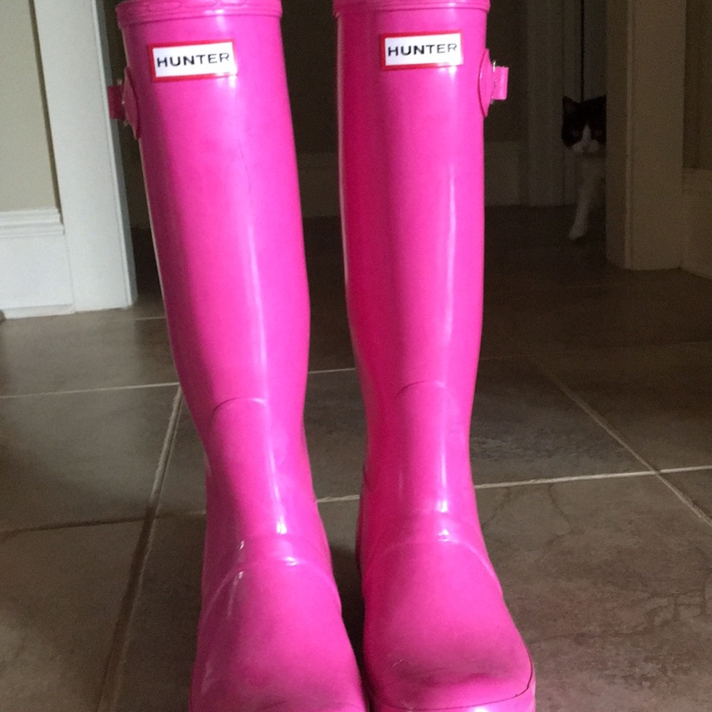 Good condition Hot Pink Hunter Boots